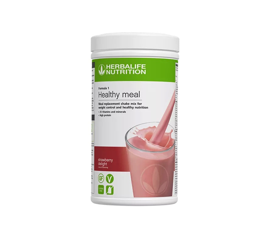 Strawberry Delight Herbalife Protein Shake - Formula 1 Healthy Meal