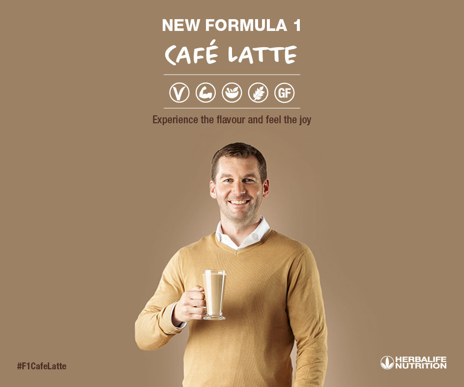 Cafe Latte Herbalife Protein Shake - Formula 1 Healthy Meal