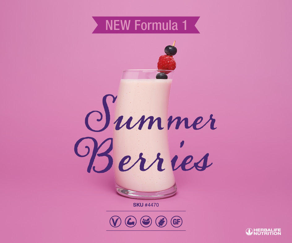 Summer Berries Herbalife Protein Shake - Formula 1 Healthy Meal