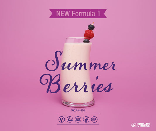 Summer Berries Herbalife Protein Shake - Formula 1 Healthy Meal