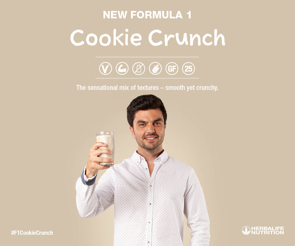 Cookie Crunch Herbalife Protein Shake - Formula 1 Healthy Meal