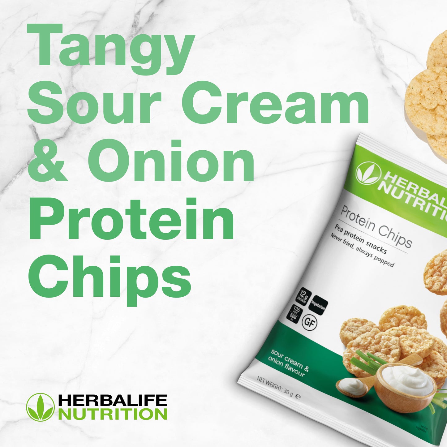 Herbalife Sour Cream & Onion Protein Chips