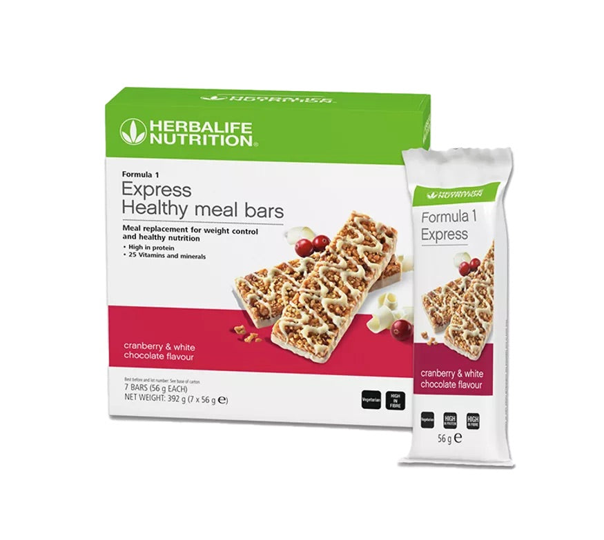 Cranberry & White Chocolate Protein Bar - Formula 1 Express Healthy Meal Bar